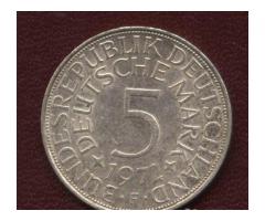 Серебро фрг - монеты по 5 марок